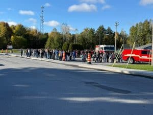 Pratique d'évacuation Bedford