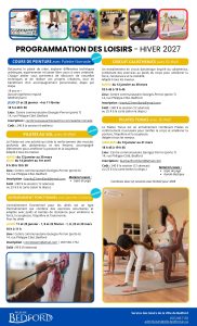 Programmation loisirs hiver 2027